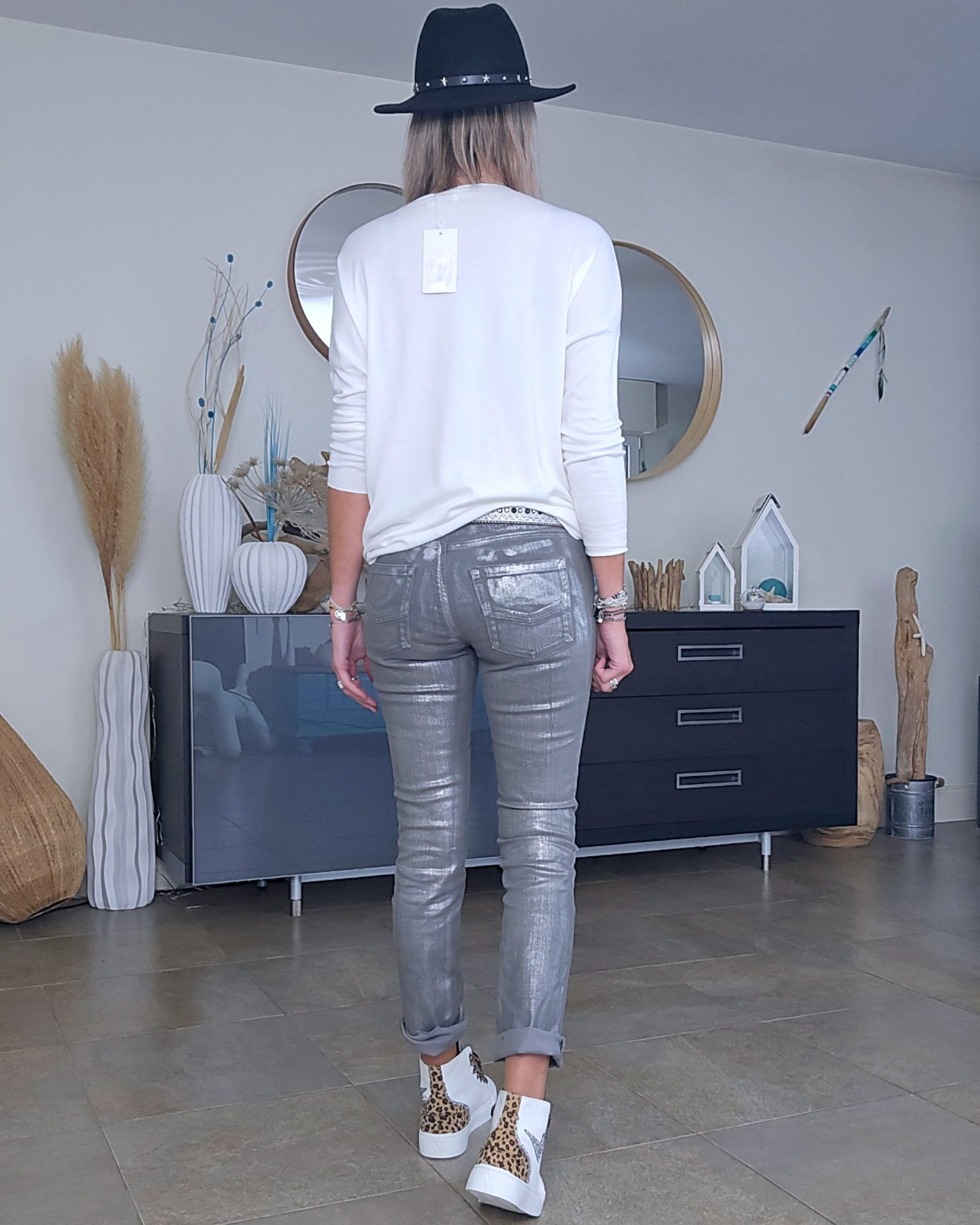 Pull blanc Amour