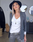 Pull blanc Amour