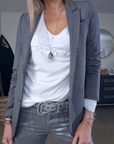 Pull blanc Amour