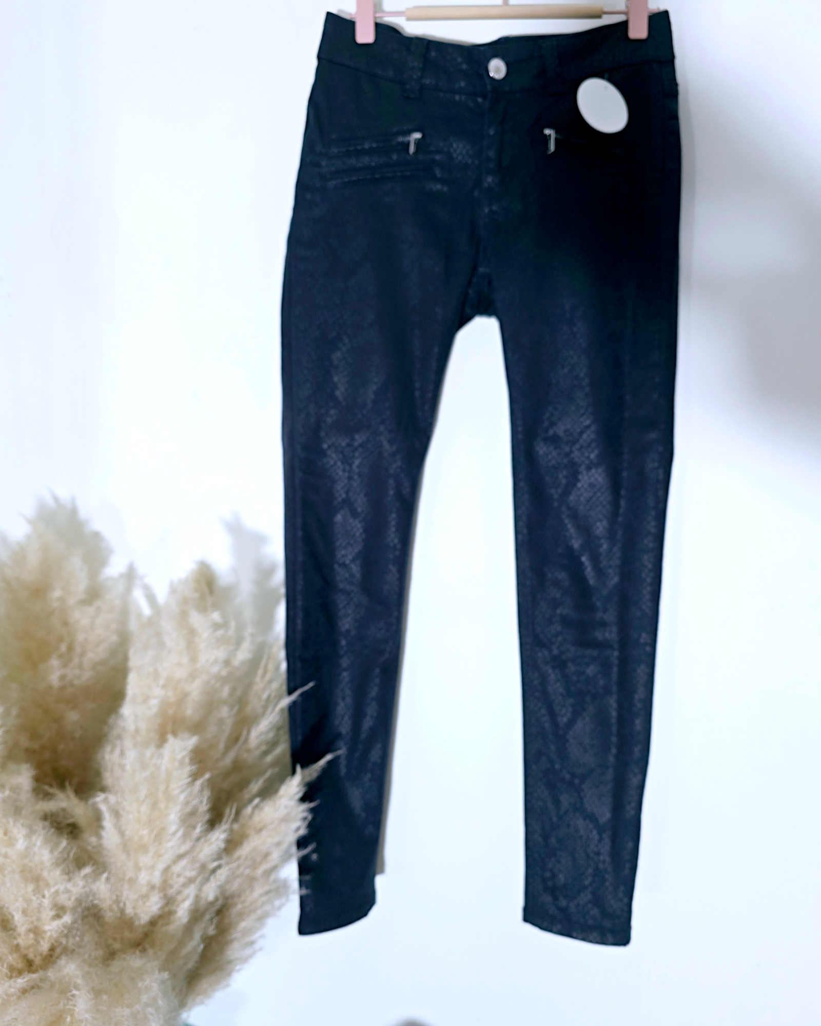 Pantalon python bleu