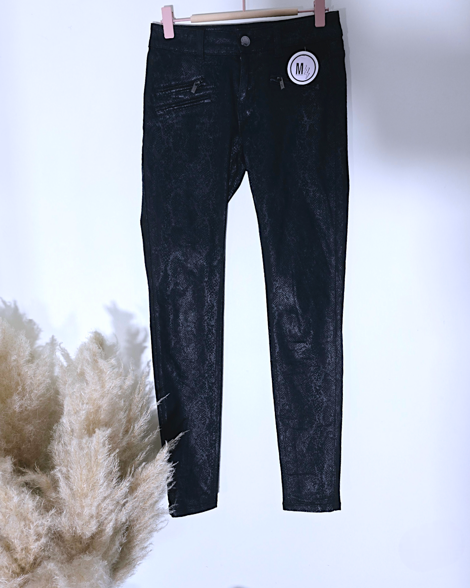 Pantalon noir python