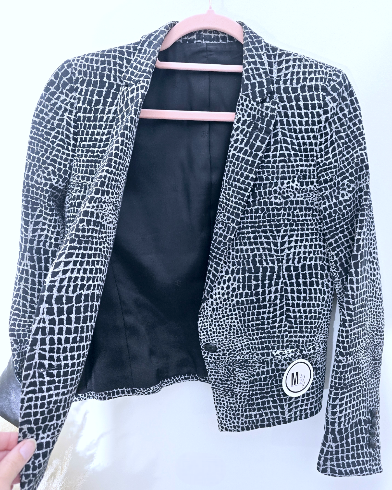 Veste chic en cuir