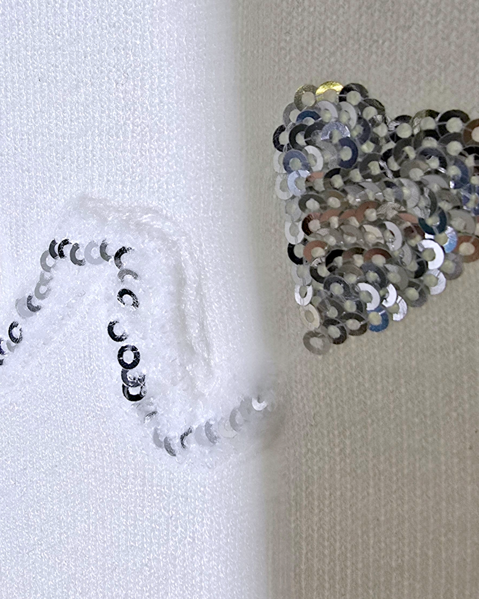 Pull blanc Amour