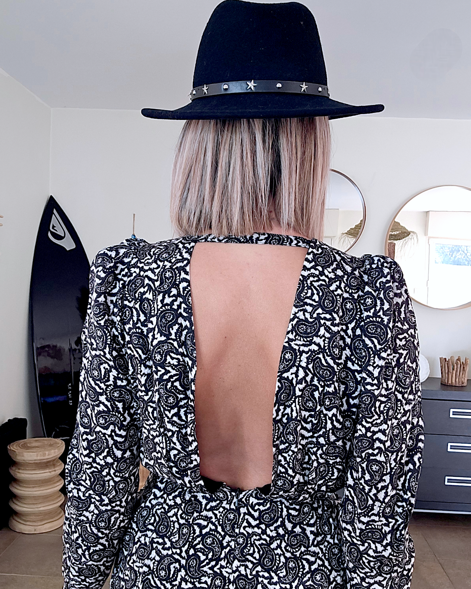 Robe dos ouvert