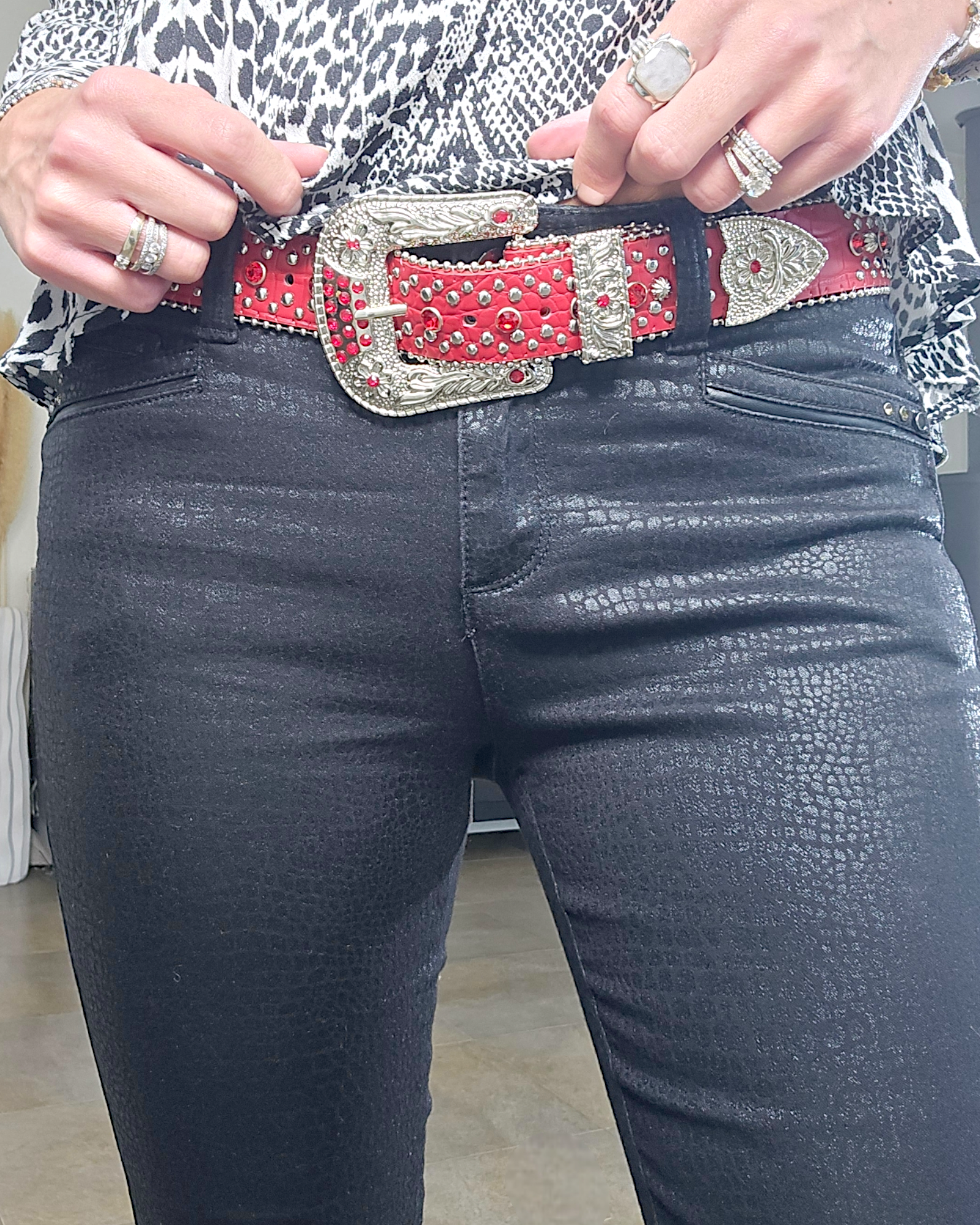 Pantalon black python