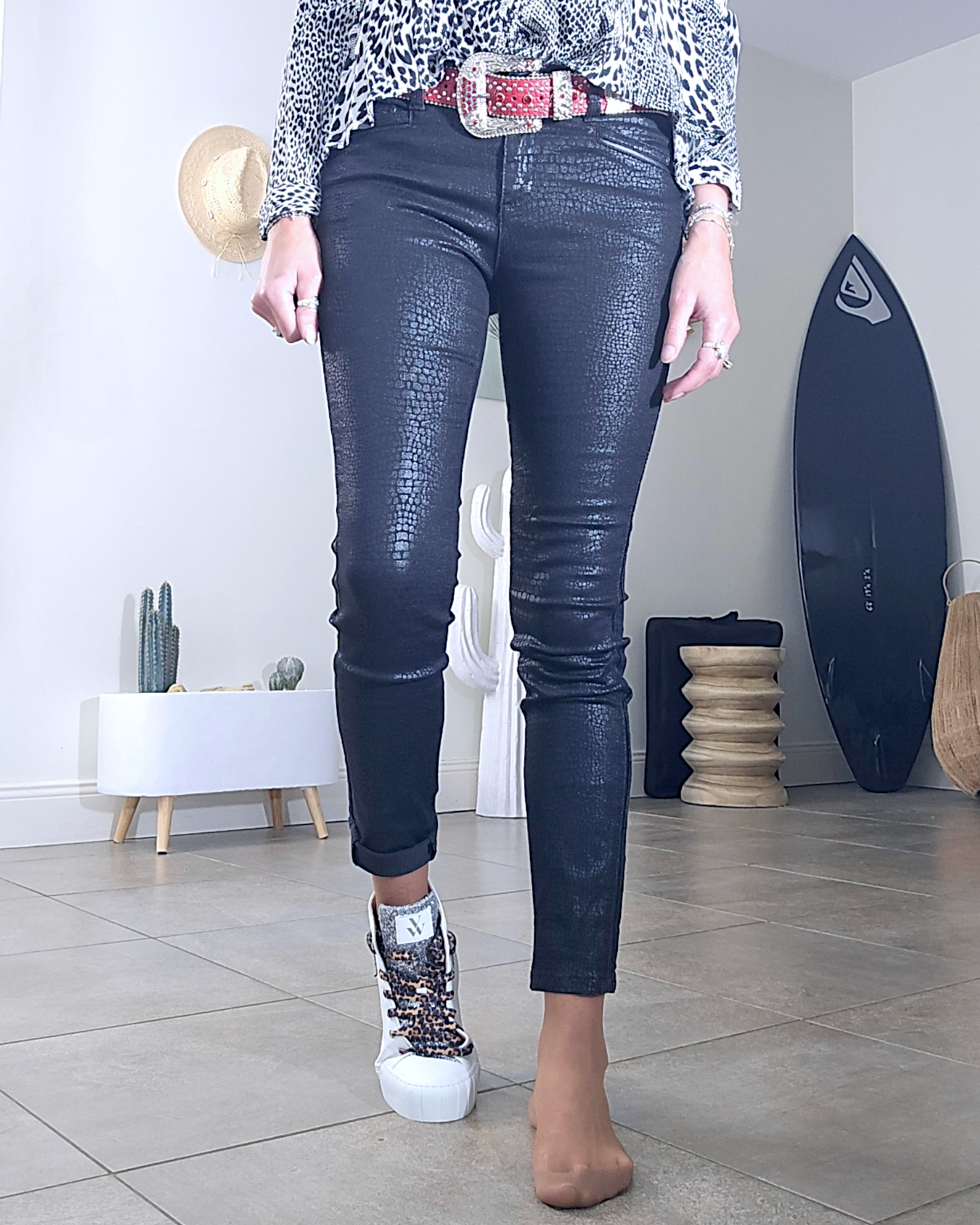 Pantalon black python