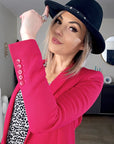 Veste red framboise
