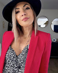 Veste red framboise