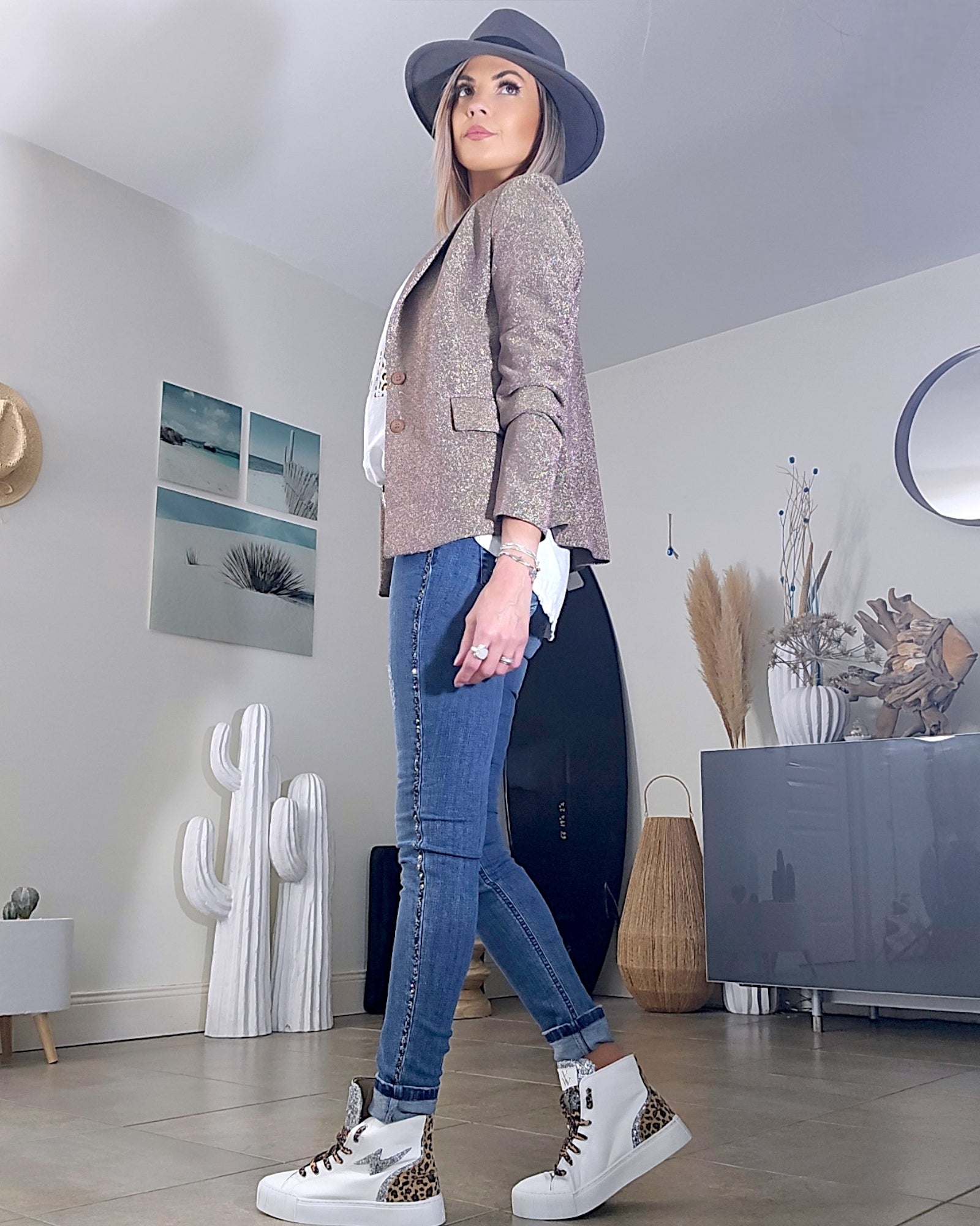 Veste pailletée