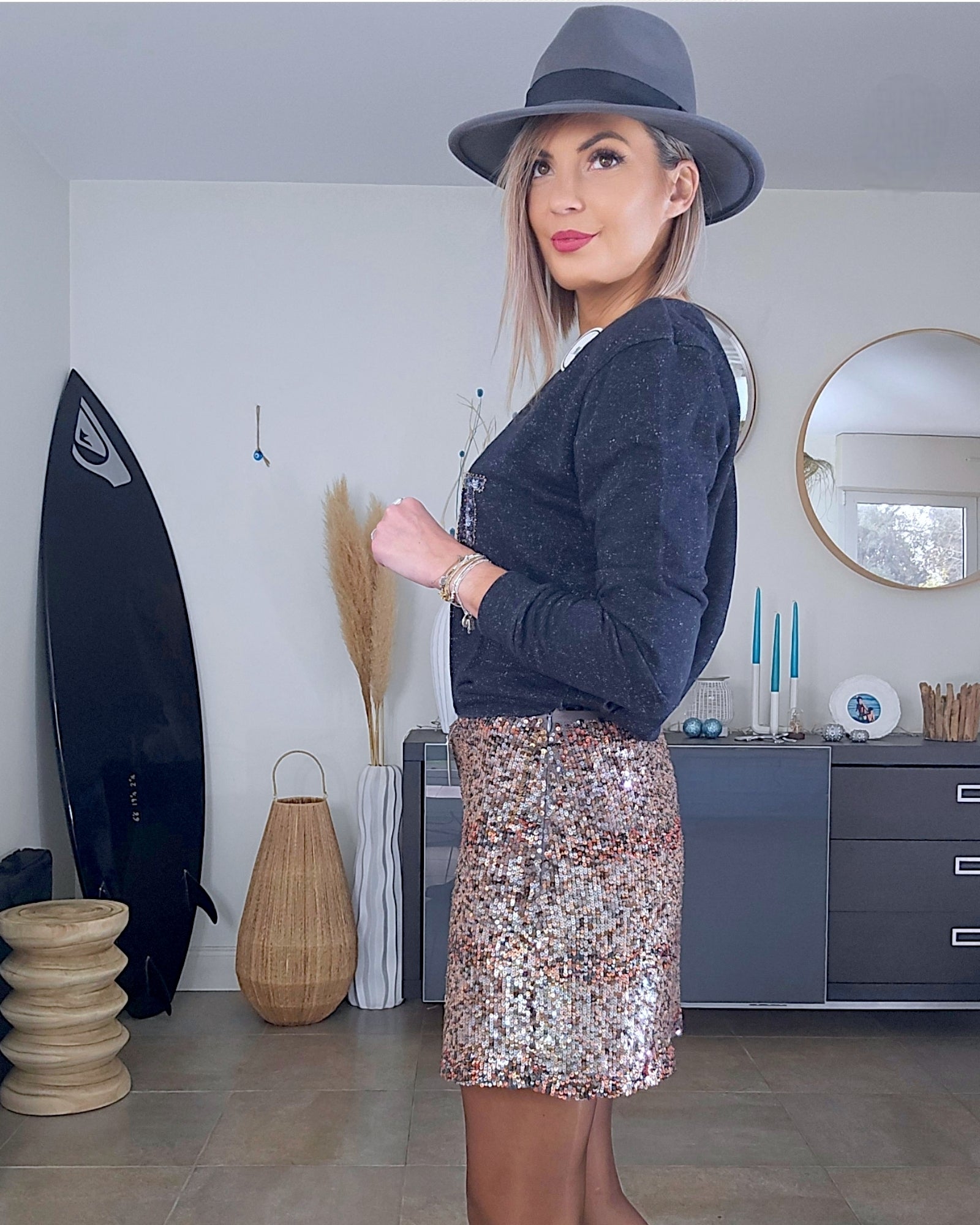 Jupe à sequins