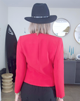 Veste red sans col