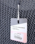 Pull ajouré argenté