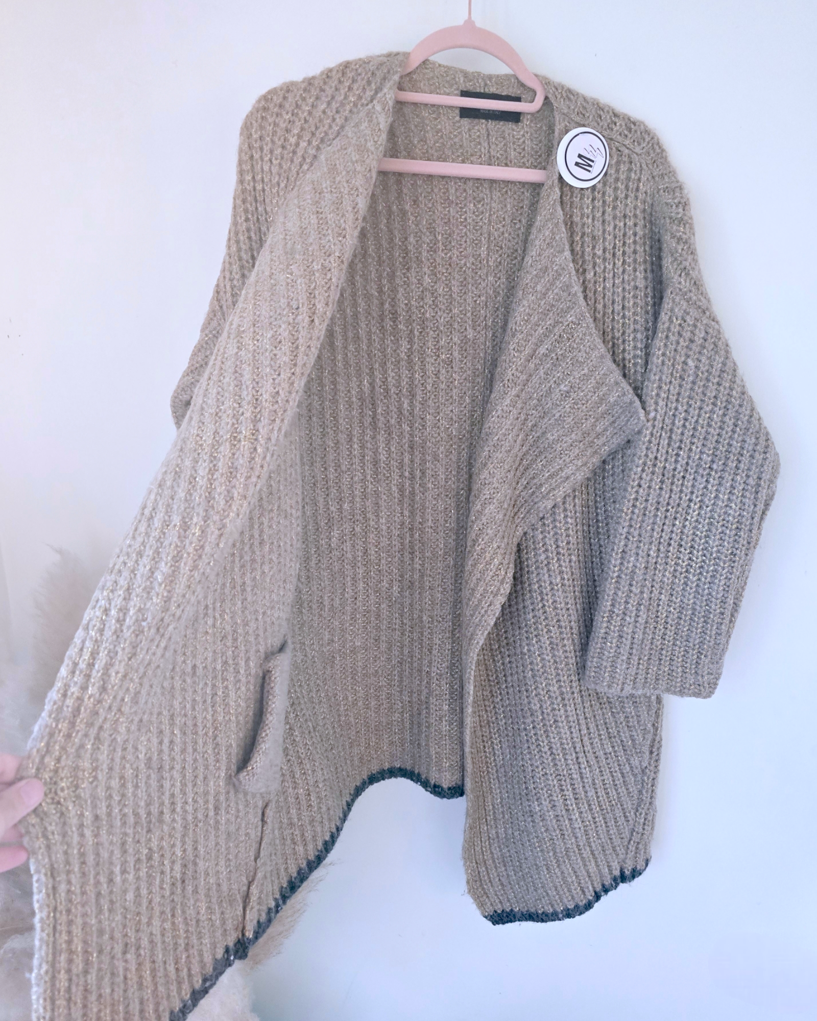Gilet doux dorés