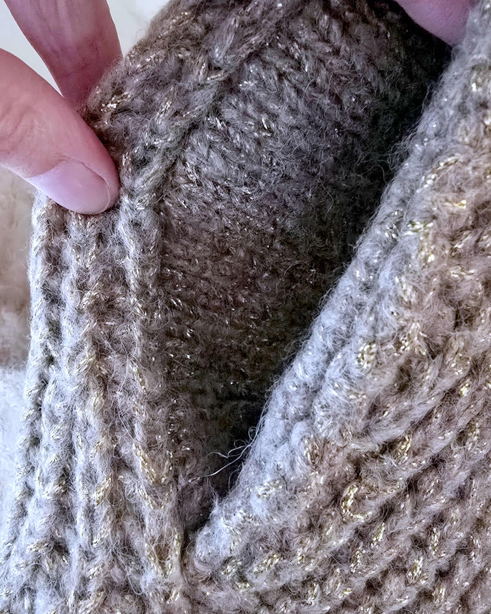 Gilet doux dorés