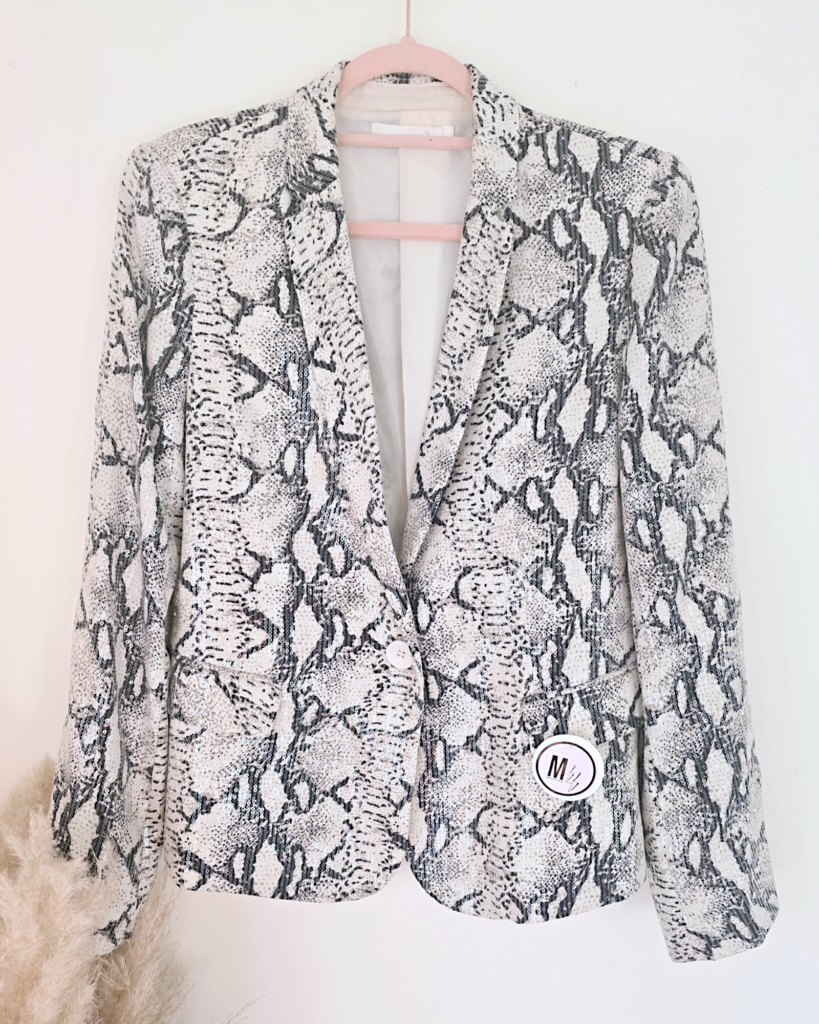 Veste python en sequins