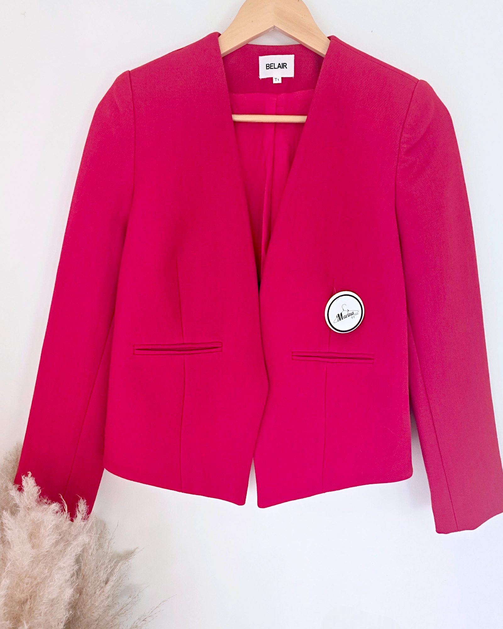 Veste red sans col