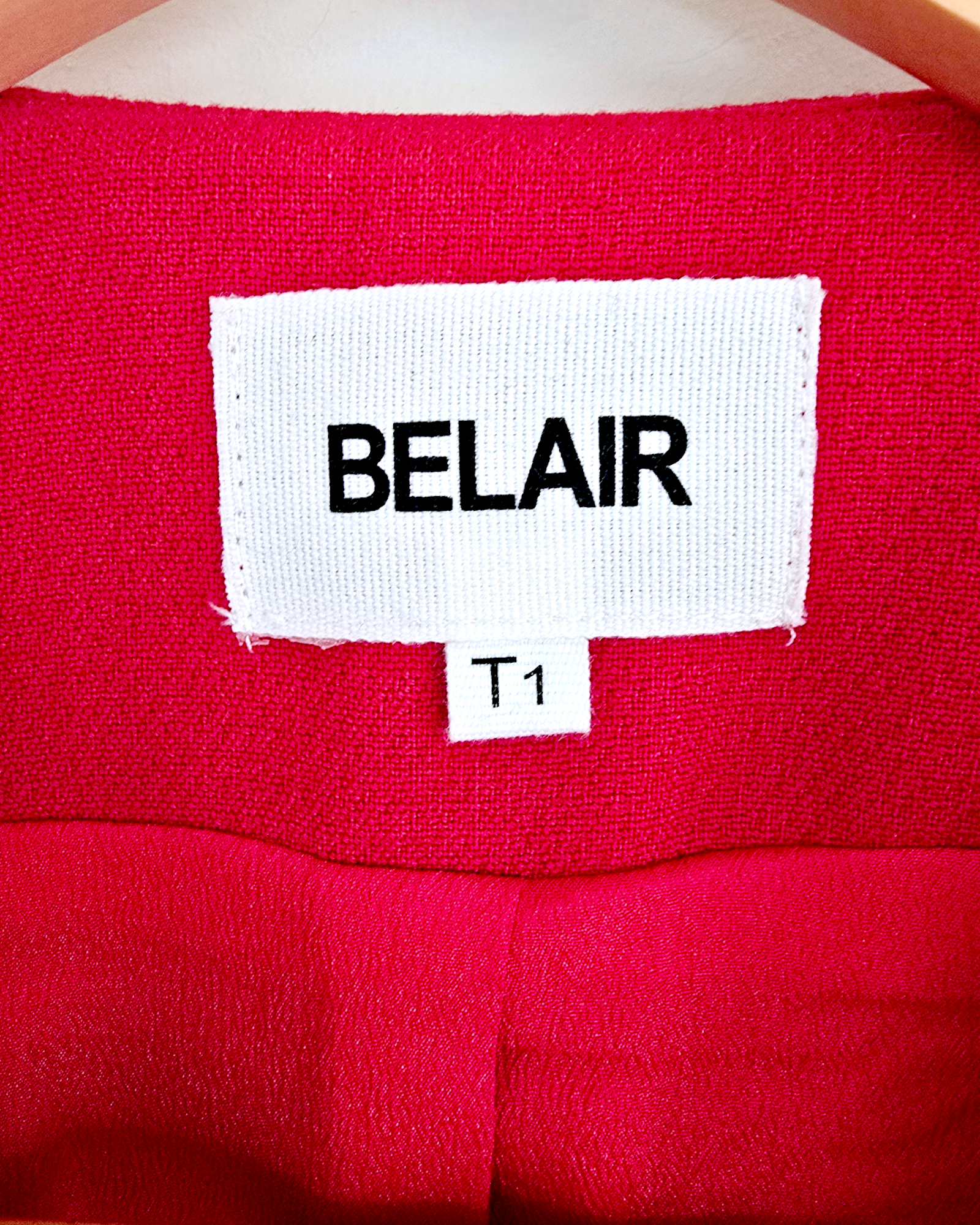 Veste red sans col