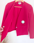 Veste red sans col