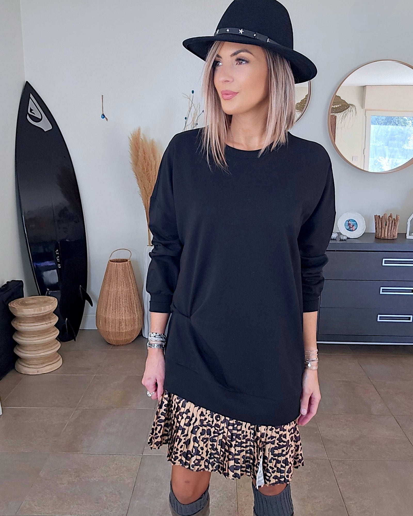 Robe sweat léo