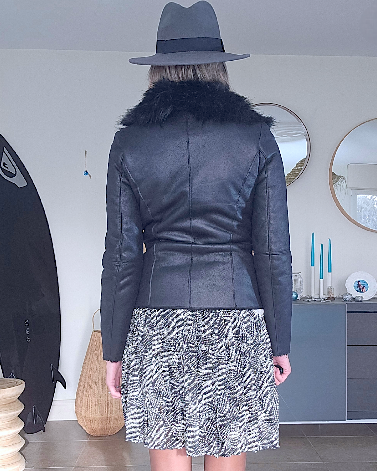 Manteau fausse fourrure
