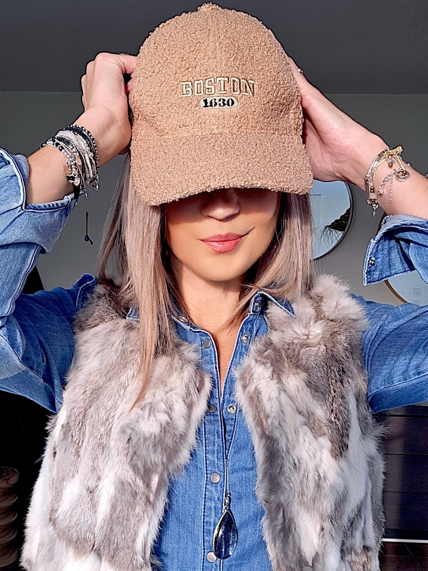 Casquette bouclette