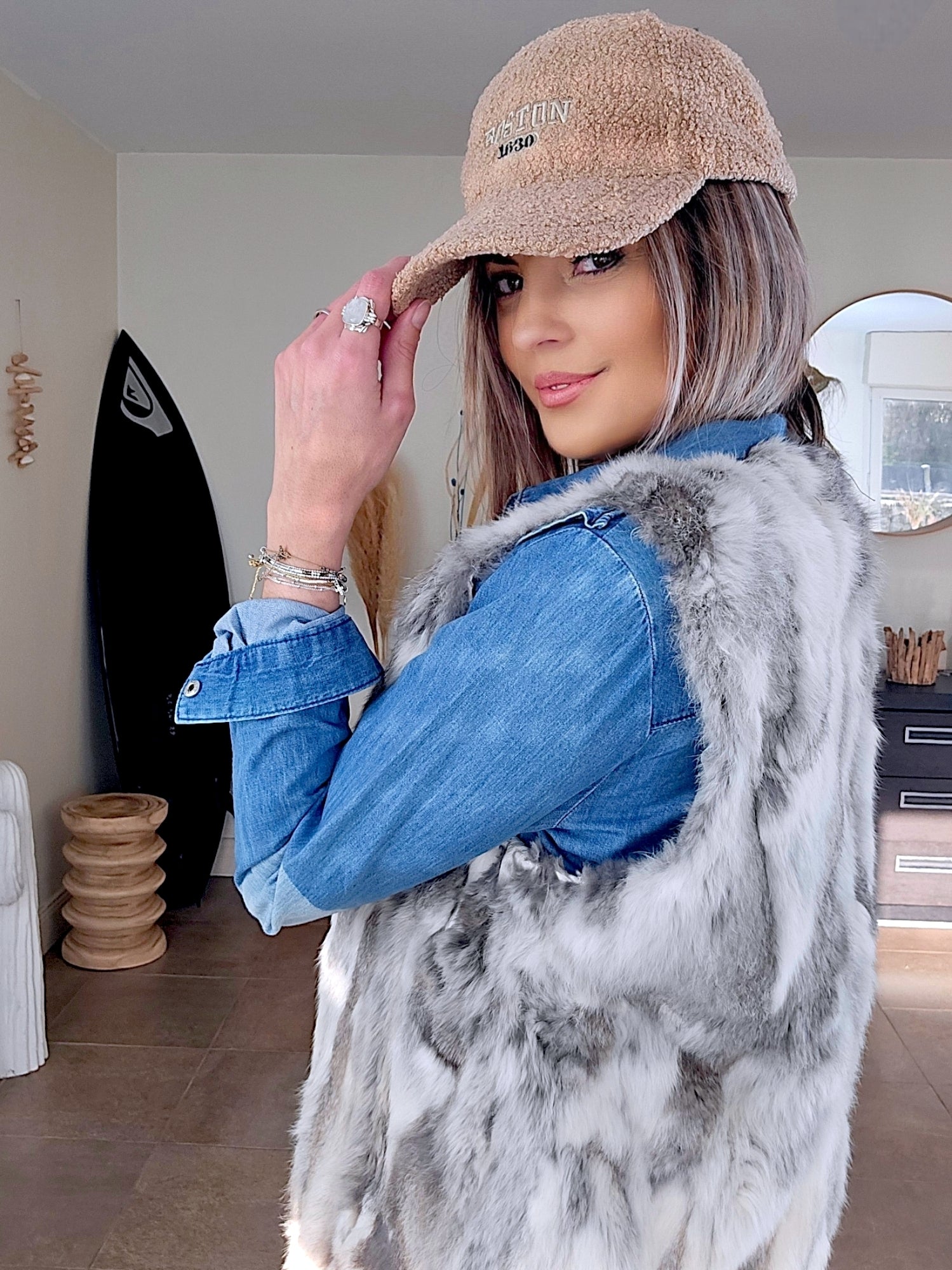 Casquette bouclette