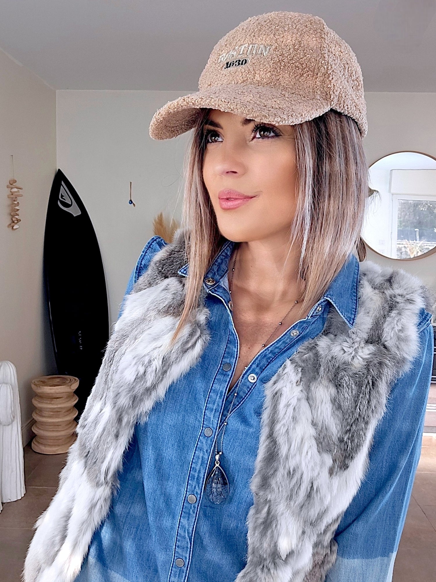 Casquette bouclette