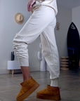 Jogg en maille beige clair