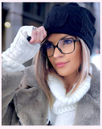 Bonnet velours noir