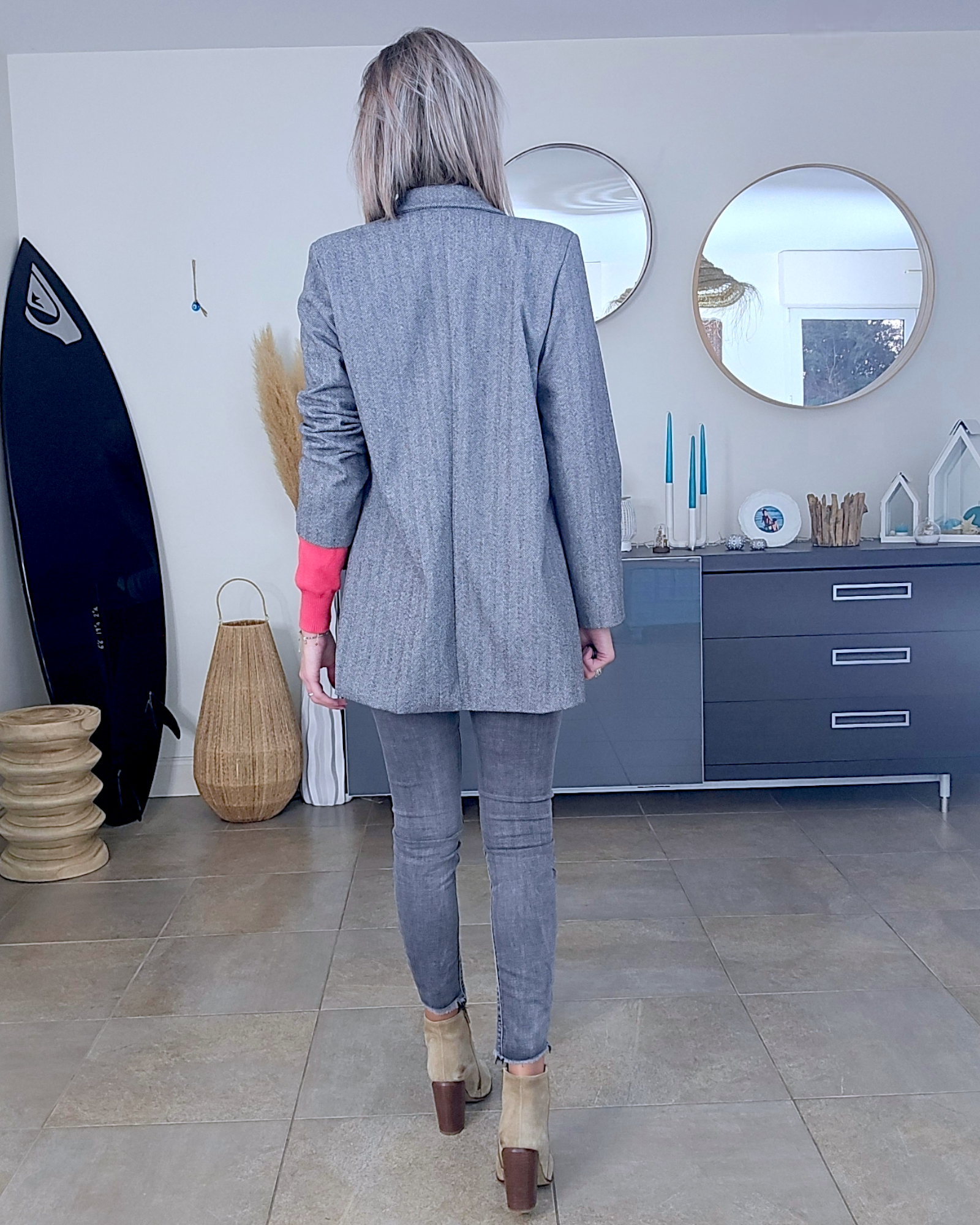 Veste tags en chevron