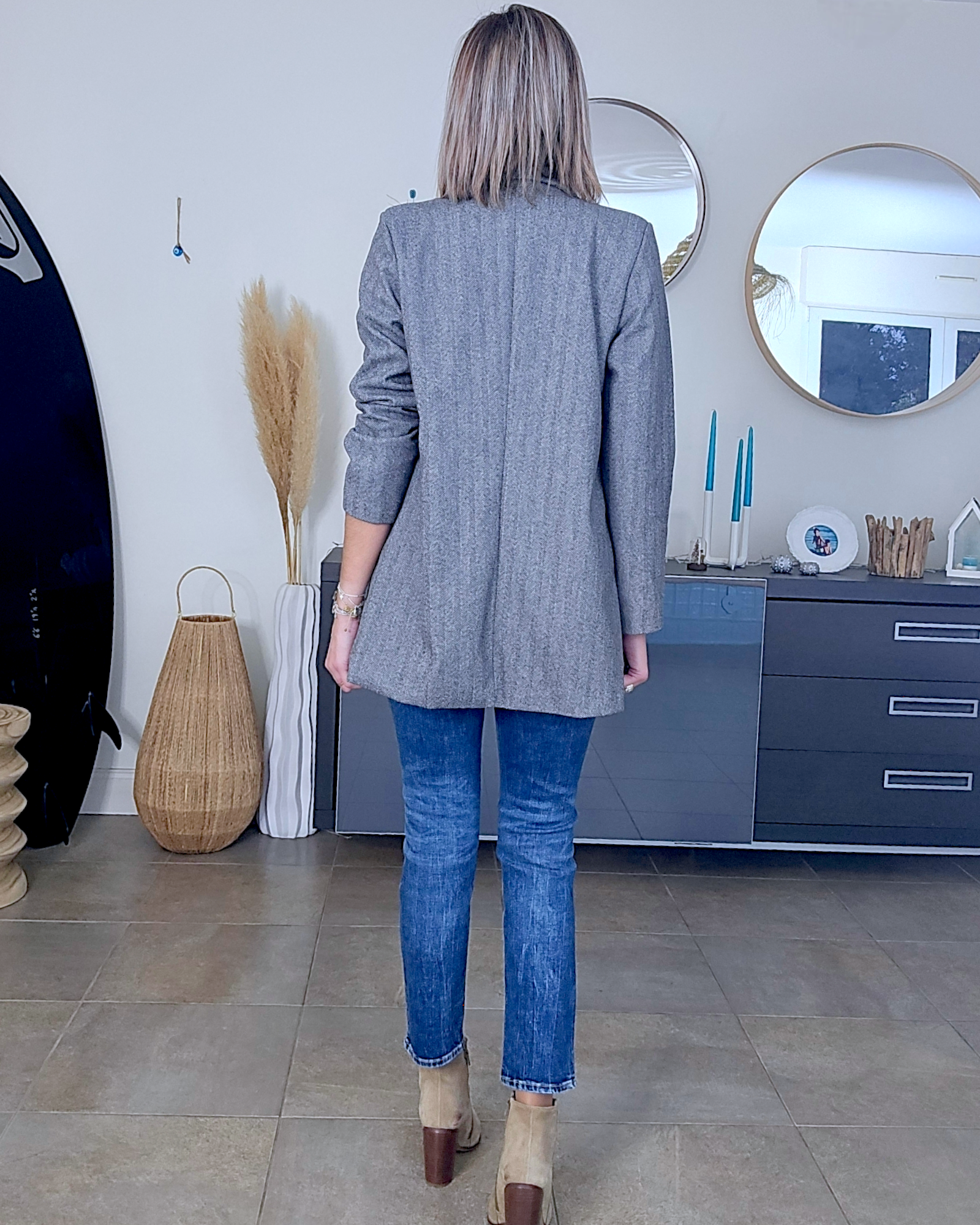 Veste tags en chevron