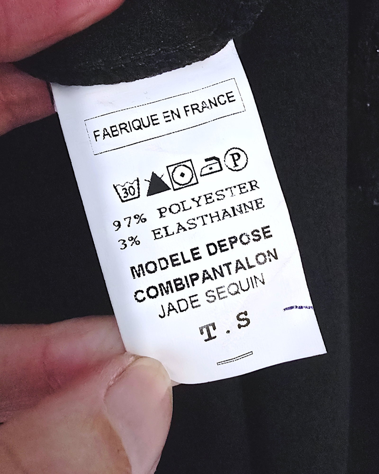 Combinaison noire dos ouvert Made in France - 𝐌𝐚𝐫𝐢𝐧𝐚𝟒𝟒𝐟𝐚𝐦𝐢𝐥𝐲
