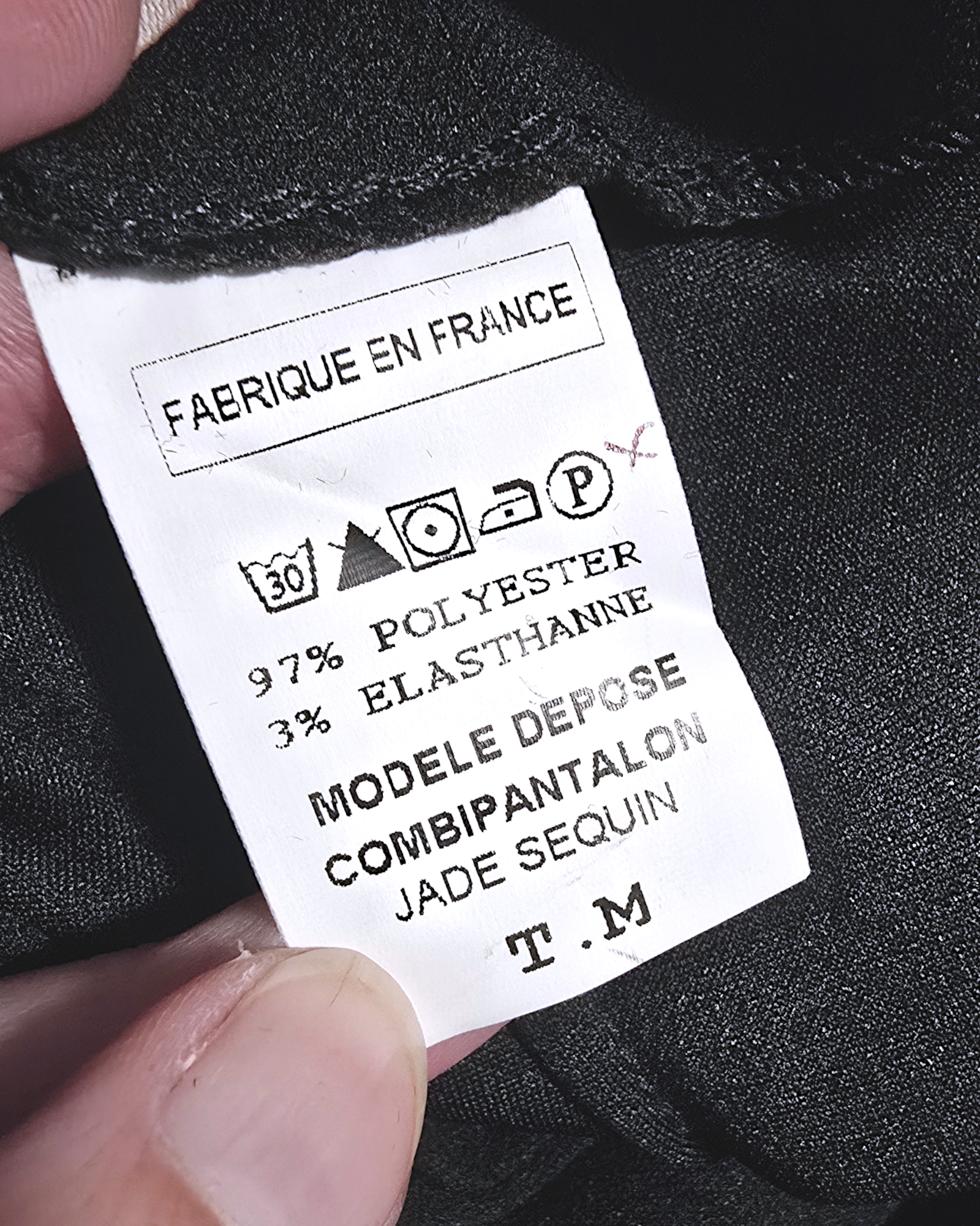 Combinaison noire dos ouvert Made in France - 𝐌𝐚𝐫𝐢𝐧𝐚𝟒𝟒𝐟𝐚𝐦𝐢𝐥𝐲