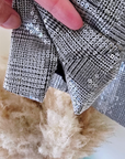 Veste grise à carreaux et sequins - 𝐌𝐚𝐫𝐢𝐧𝐚𝟒𝟒𝐟𝐚𝐦𝐢𝐥𝐲