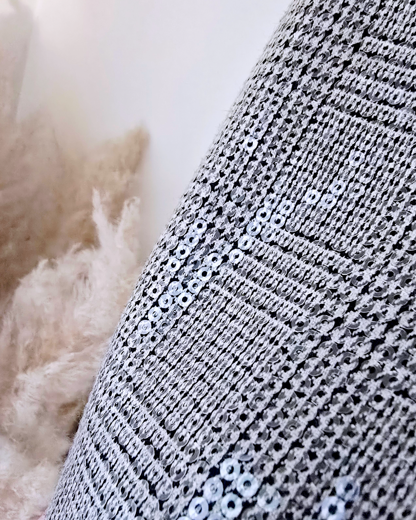 Veste grise à carreaux et sequins - 𝐌𝐚𝐫𝐢𝐧𝐚𝟒𝟒𝐟𝐚𝐦𝐢𝐥𝐲