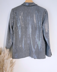 Veste grise à carreaux et sequins - 𝐌𝐚𝐫𝐢𝐧𝐚𝟒𝟒𝐟𝐚𝐦𝐢𝐥𝐲