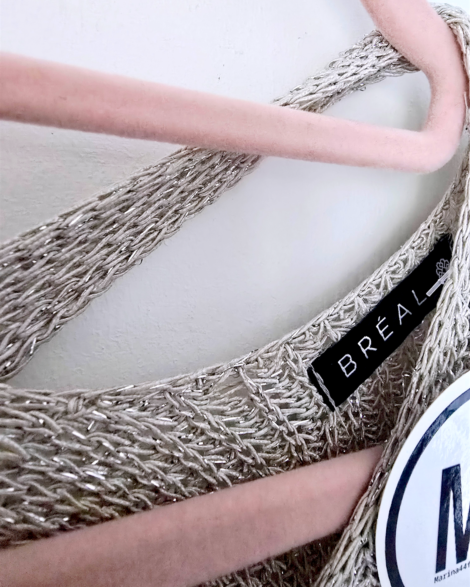 Pull ajouré argenté - 𝐌𝐚𝐫𝐢𝐧𝐚𝟒𝟒𝐟𝐚𝐦𝐢𝐥𝐲
