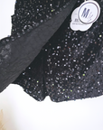 Jupe-short velours et sequins noirs. - 𝐌𝐚𝐫𝐢𝐧𝐚𝟒𝟒𝐟𝐚𝐦𝐢𝐥𝐲