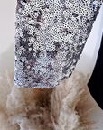 Veste cintrée avec manches en sequins - 𝐌𝐚𝐫𝐢𝐧𝐚𝟒𝟒𝐟𝐚𝐦𝐢𝐥𝐲