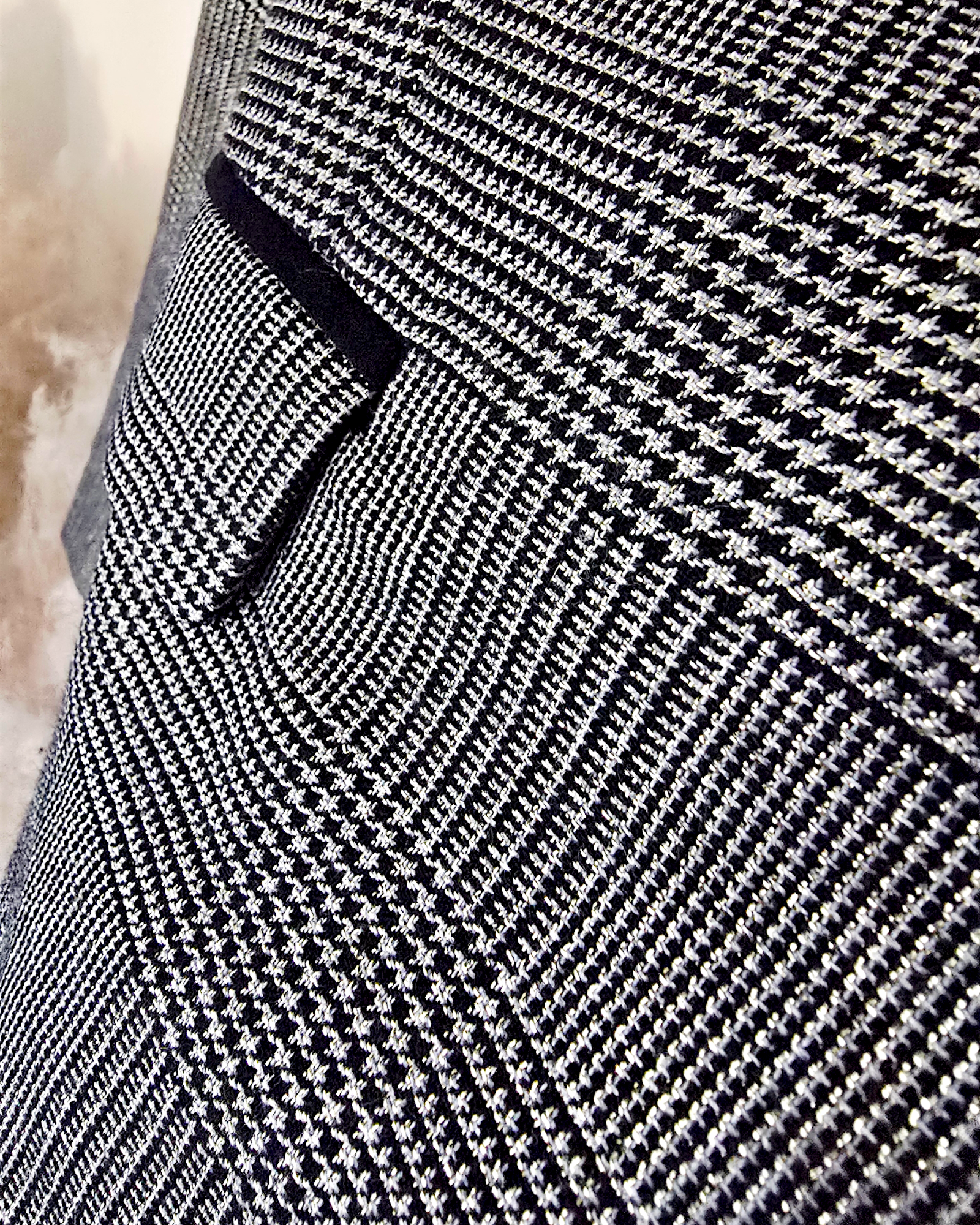 Veste bronze à carreaux noirs