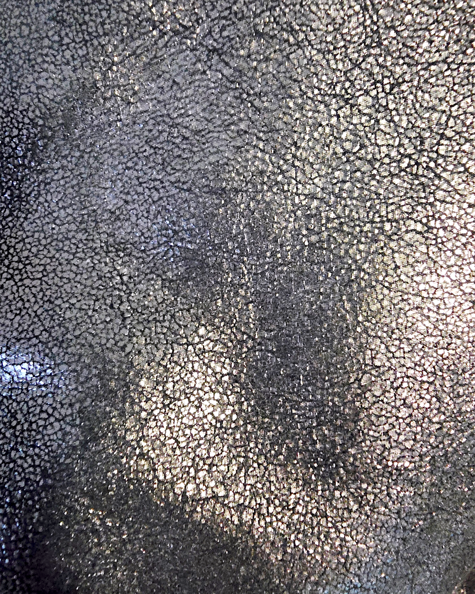 Perfecto cuir noir argenté