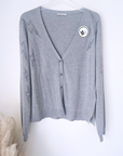 Cardigan gris éclair strass - 𝐌𝐚𝐫𝐢𝐧𝐚𝟒𝟒𝐟𝐚𝐦𝐢𝐥𝐲