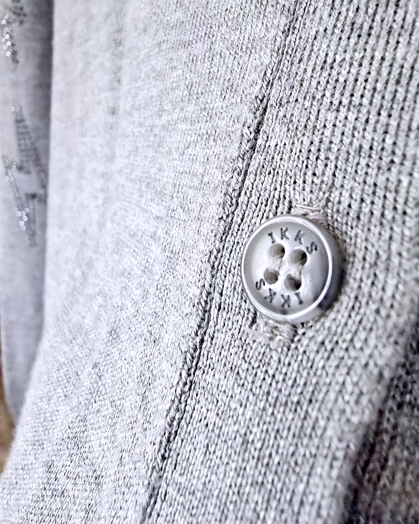 Cardigan gris éclair strass - 𝐌𝐚𝐫𝐢𝐧𝐚𝟒𝟒𝐟𝐚𝐦𝐢𝐥𝐲
