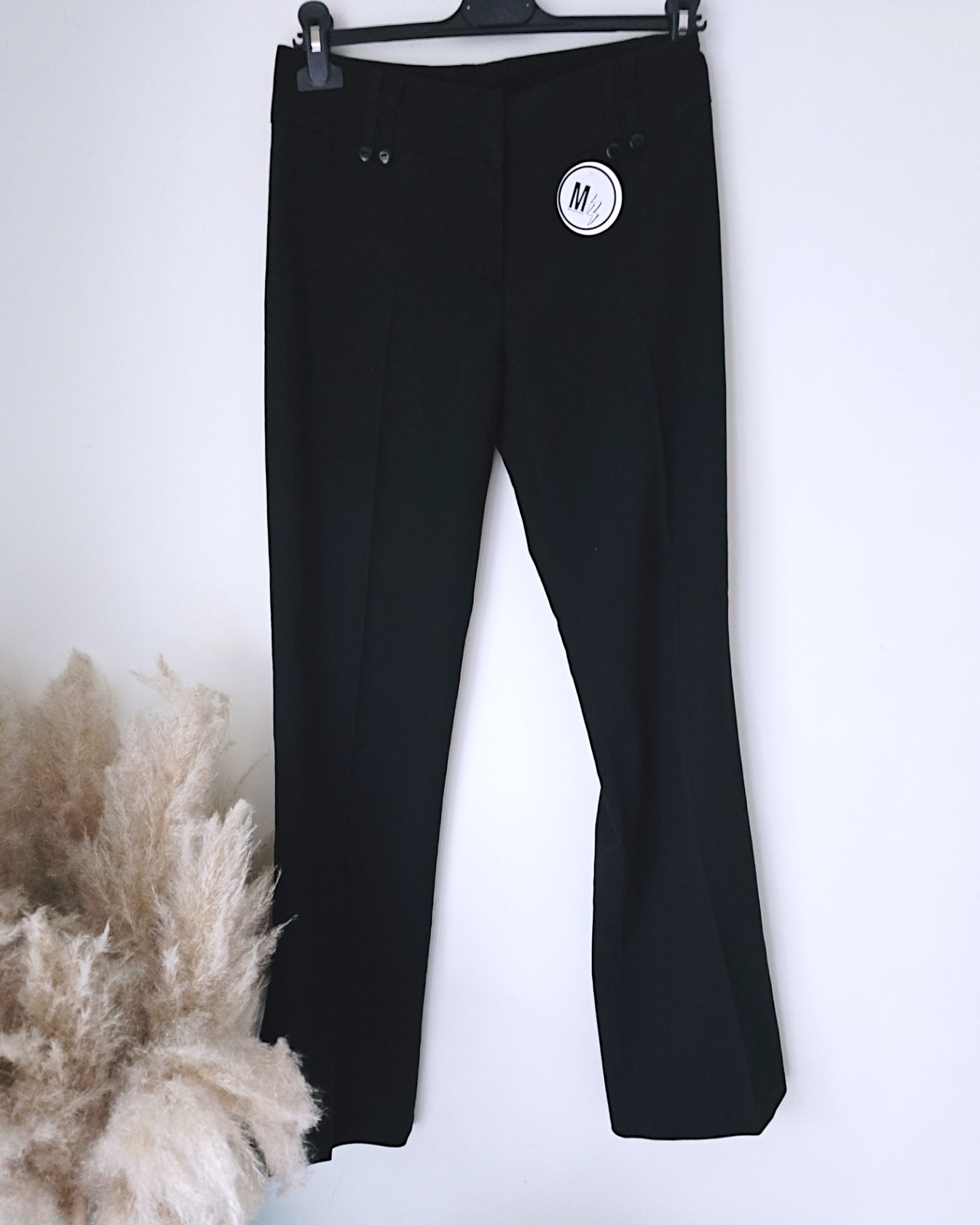 Pantalon chic noir à jambes larges