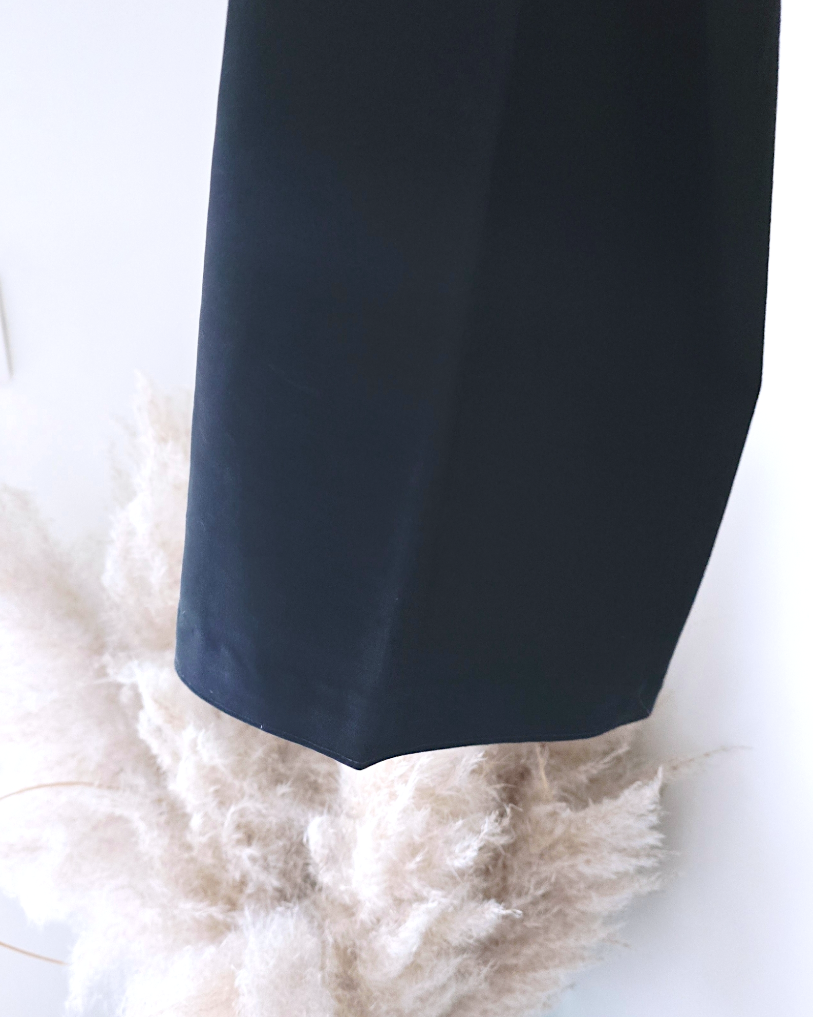 Pantalon chic noir à jambes larges