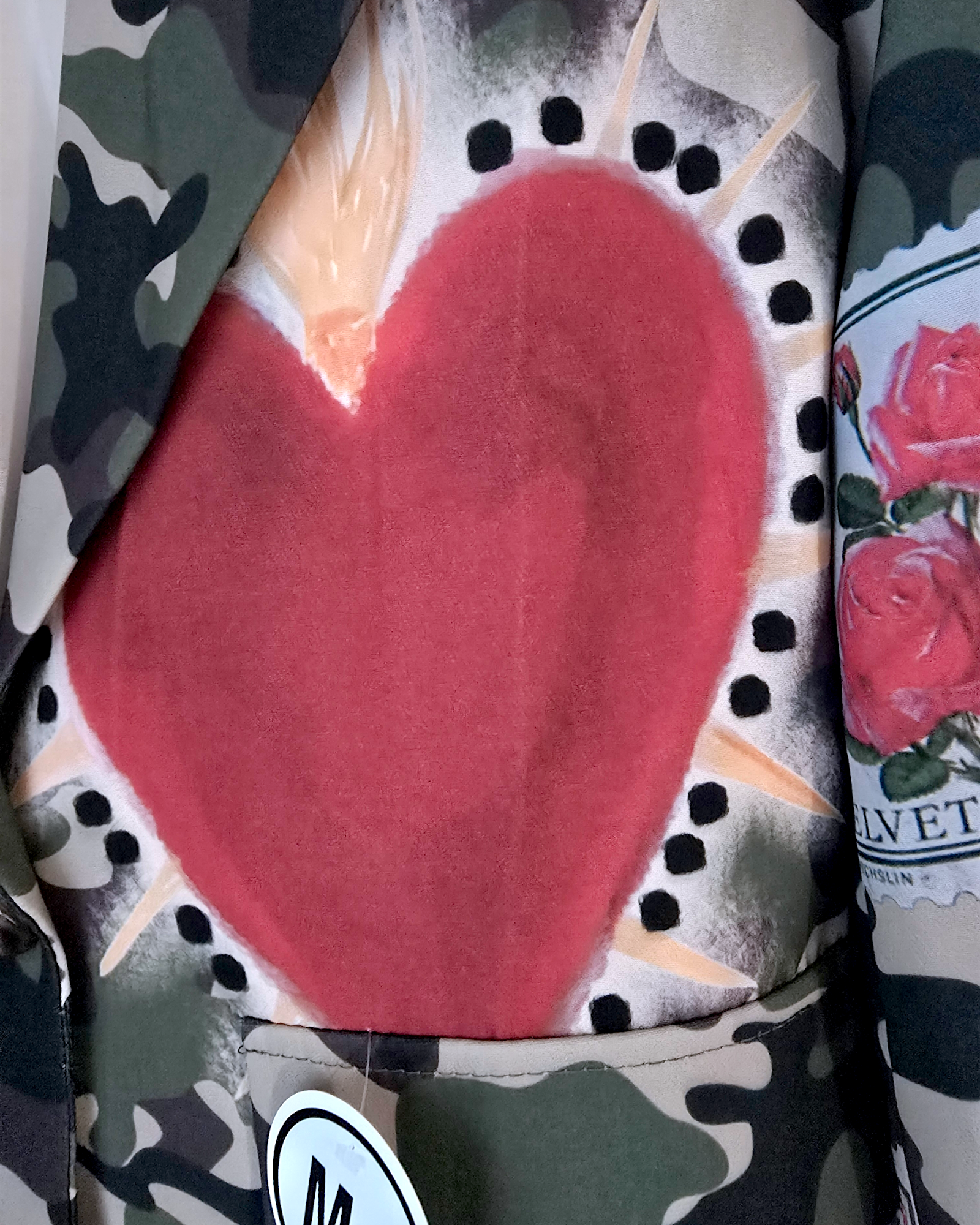 Blazer camouflage à inscriptions - 𝐌𝐚𝐫𝐢𝐧𝐚𝟒𝟒𝐟𝐚𝐦𝐢𝐥𝐲