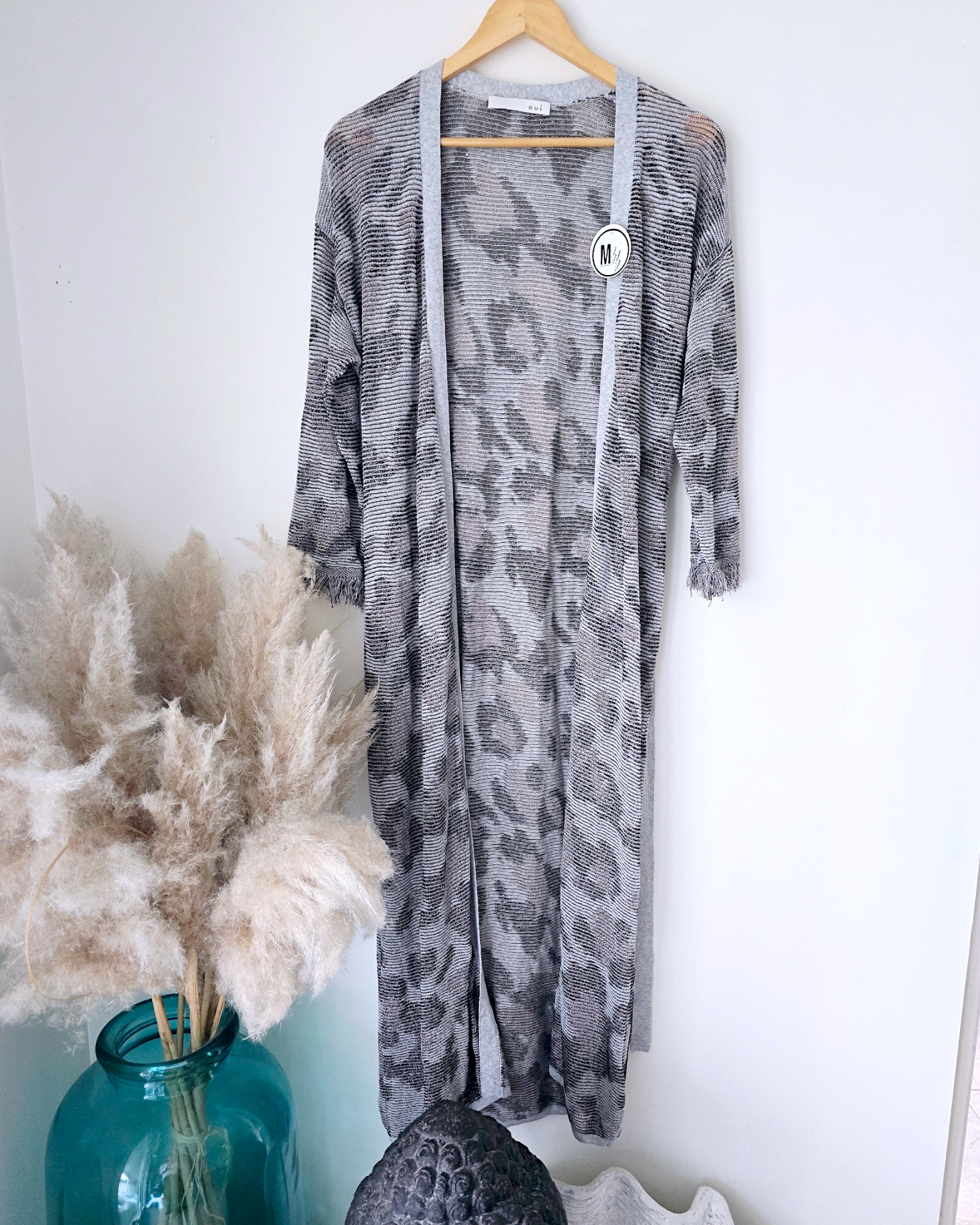 Gilet long léopard gris - 𝐌𝐚𝐫𝐢𝐧𝐚𝟒𝟒𝐟𝐚𝐦𝐢𝐥𝐲