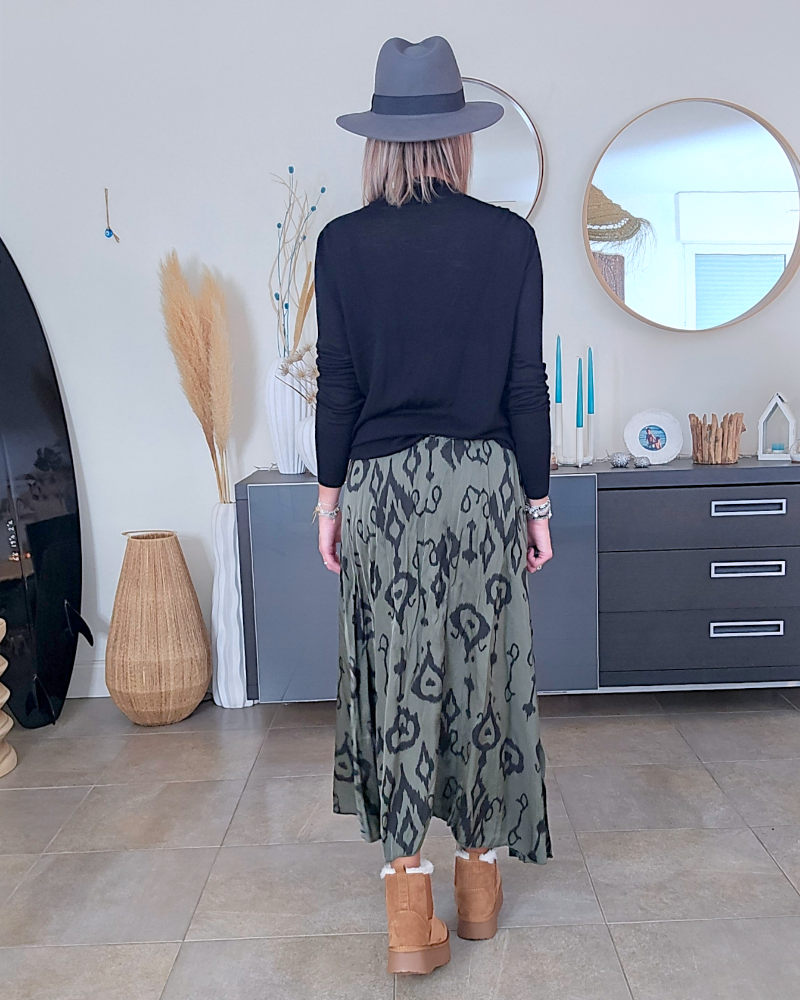 Jupe éthnique maxi