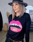 Pull bouche bicolore