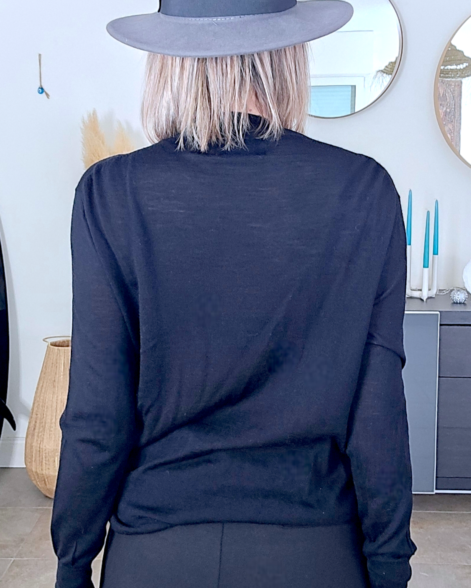 Pull bouche bicolore